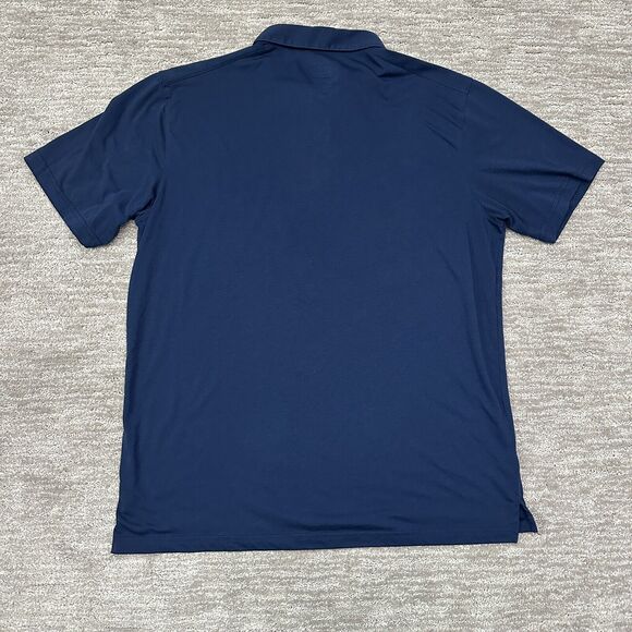 Stio Polo Shirt Mens XL Blue Lightweight Golf Casual Organic Cotton Blend - Picture 4 of 9